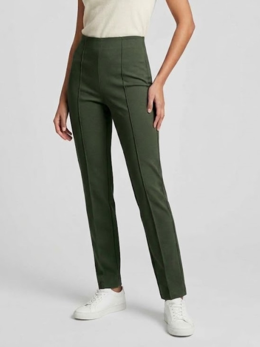 Banana Republic Ponte Pants in Green Size Medium NWT